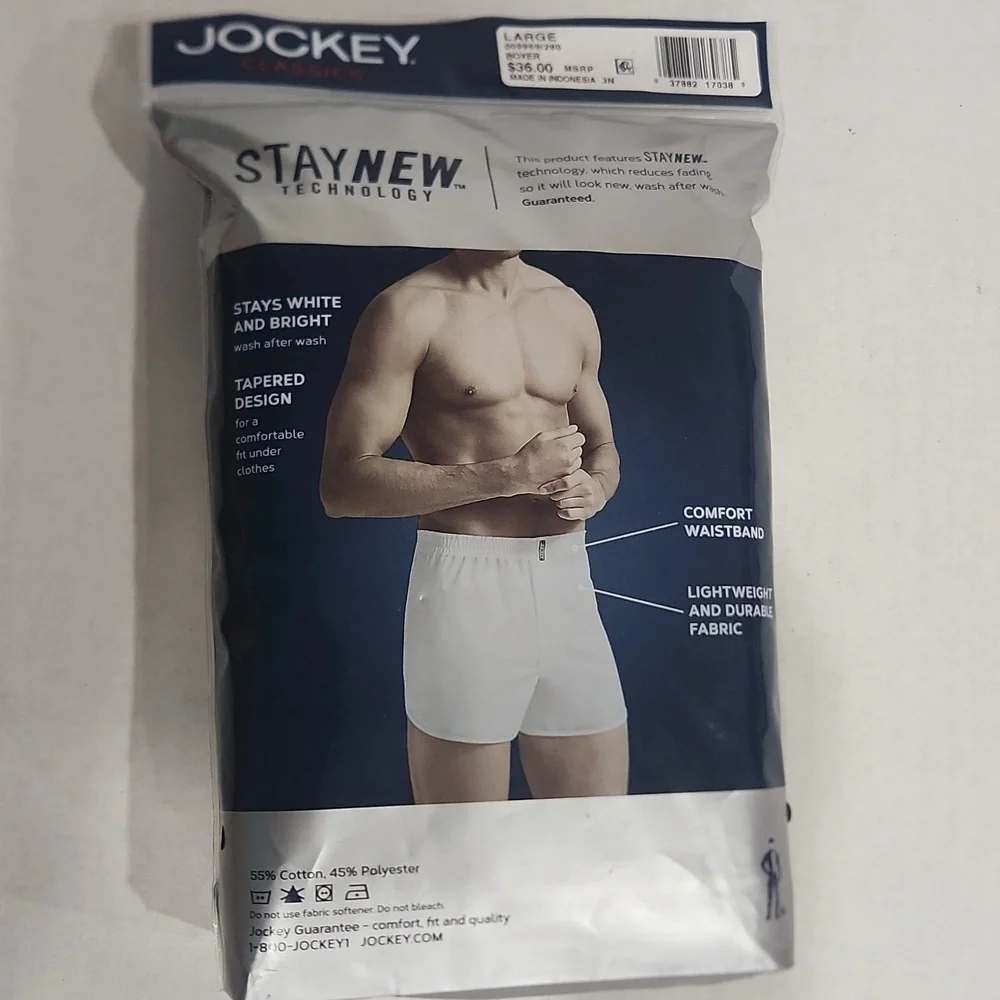 Jockey Classics Woven Tapered Boxers 4 Count Size Large